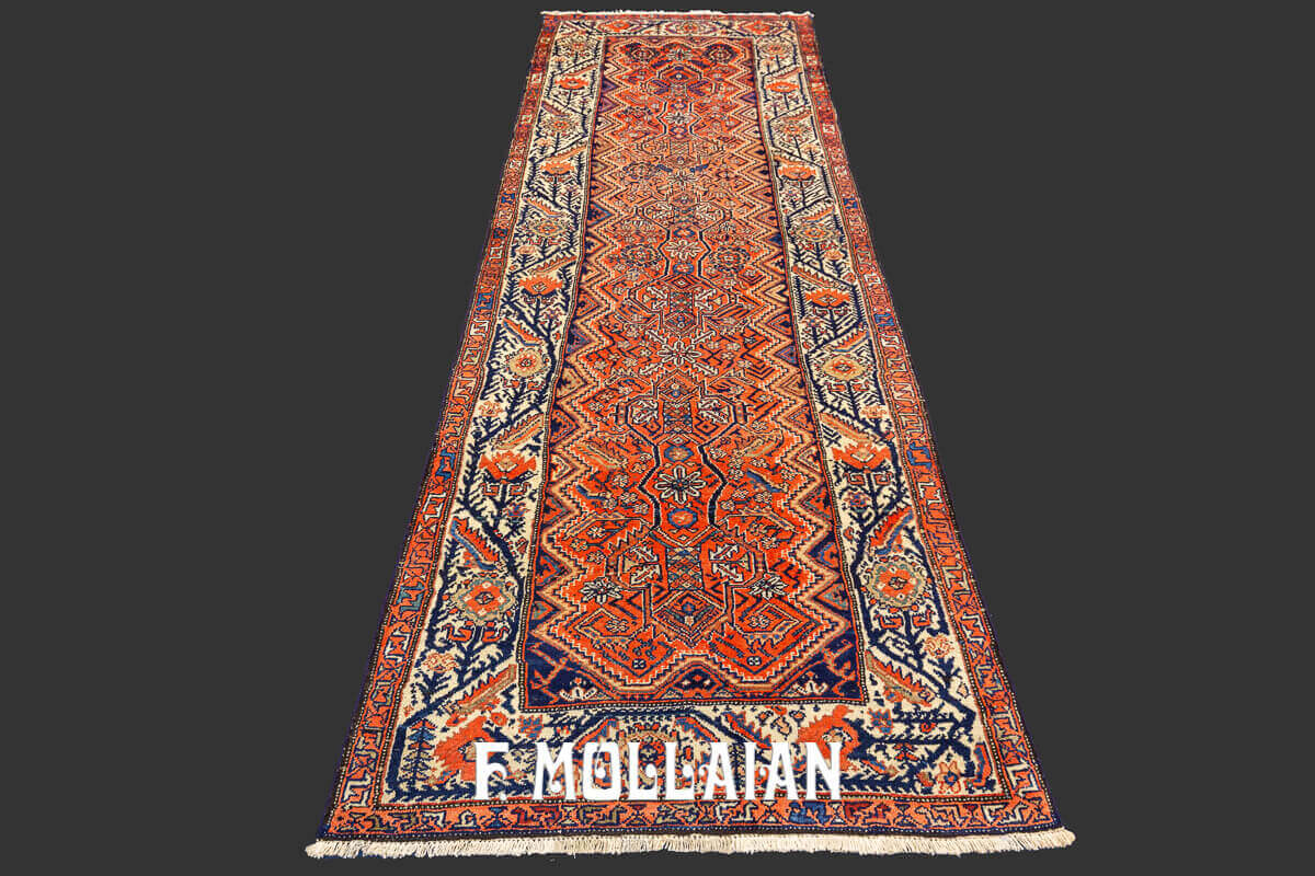 Malayer Rug, Antique Hand-Knotted Long runner Carpet n°:40953261